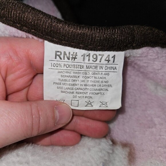 RN 119741 Sweet Dreams Princess Baby Blanket 30x45 Fleece Pink Castle Polka Dots - Picture 5 of 5